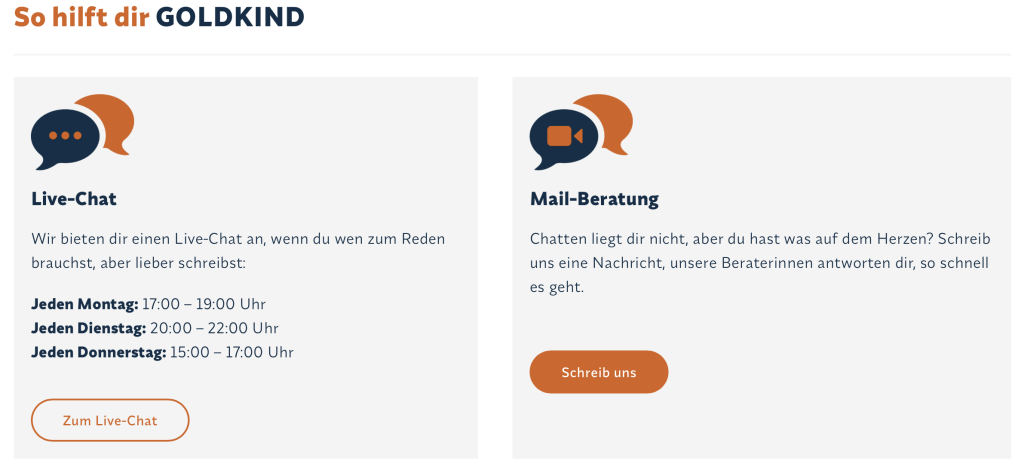 Live-Chat und Mail: Wir sind ab sofort noch besser für dich erreichbar.